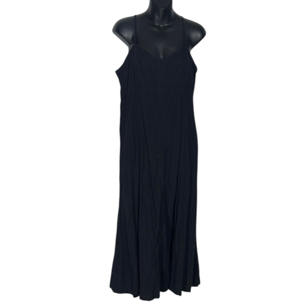 Black Spaghetti-Strap Maxi Dress - Picture 2 of 7